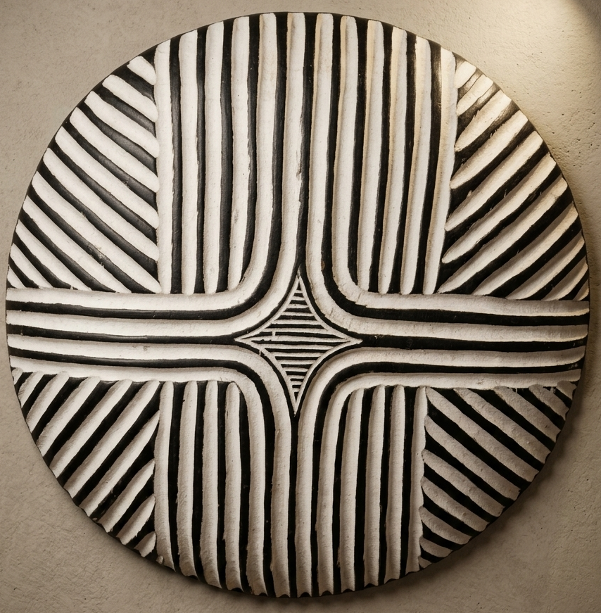 Cameroon Dancing Shield (specifically originating from the Bamileke or Bamoun peoples of the Grassfields region in Cameroon